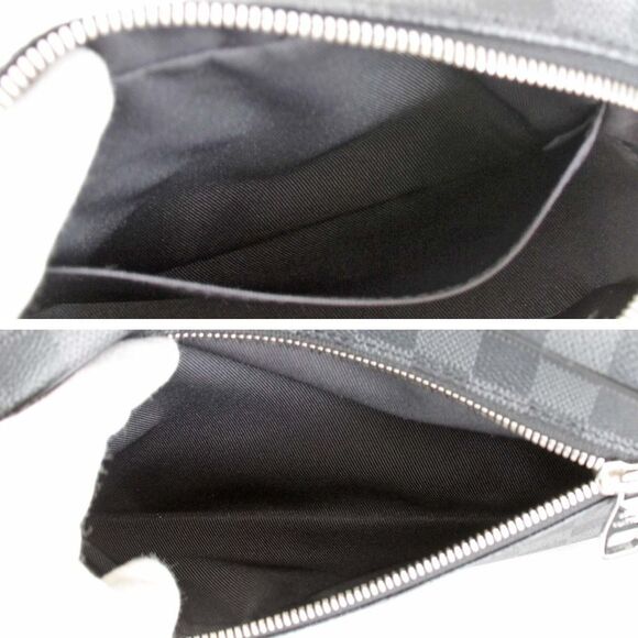 Louis Vuitton Pochette Kasai Clutch Bag Damier Graphite Canvas - Picture 8 of 9